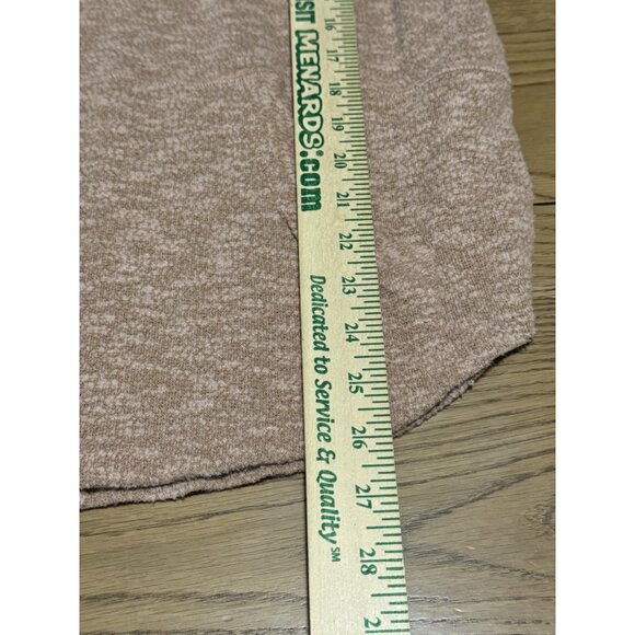 prAna Sweater Women Size Small Drawstring Long Sleeve Cowl Neck Coral Brown Soft - Picture 5 of 11